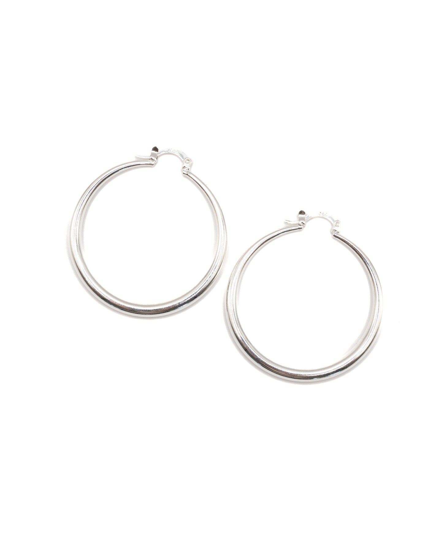 Sterling silver hoop earrings