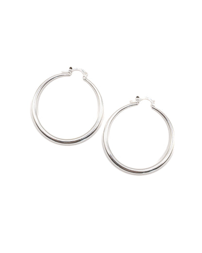 Sterling silver hoop earrings