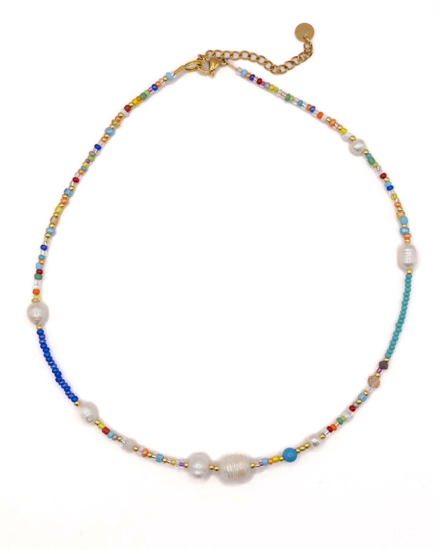 Beaded colourful necklace